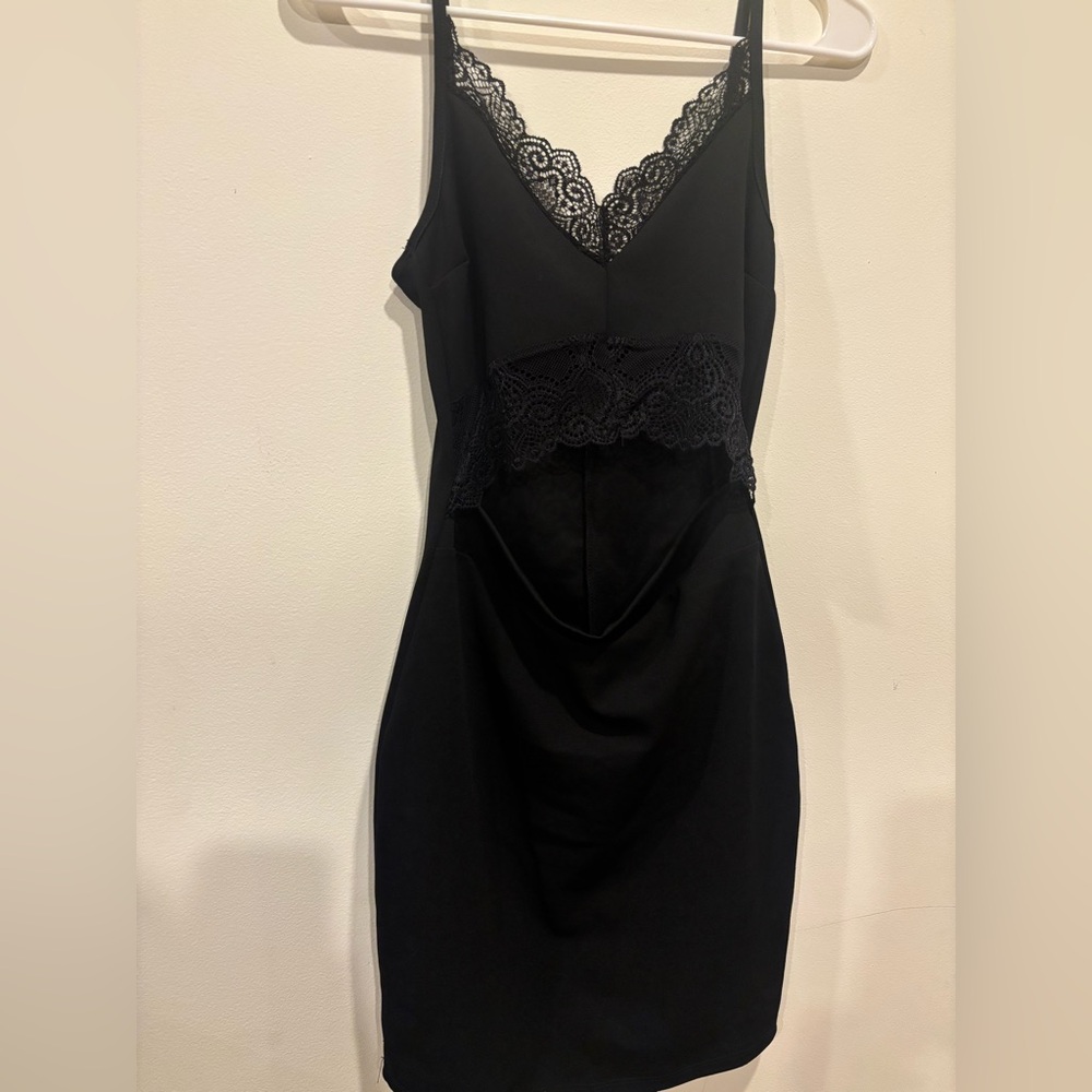 Windsor Black Lace Detail Dress